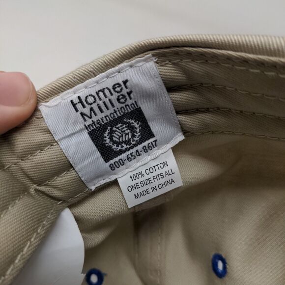 Sunoco Logistics Men's Slideback Hat Tan Size OSFA Embroidered Logo 100% Cotton - Picture 7 of 7